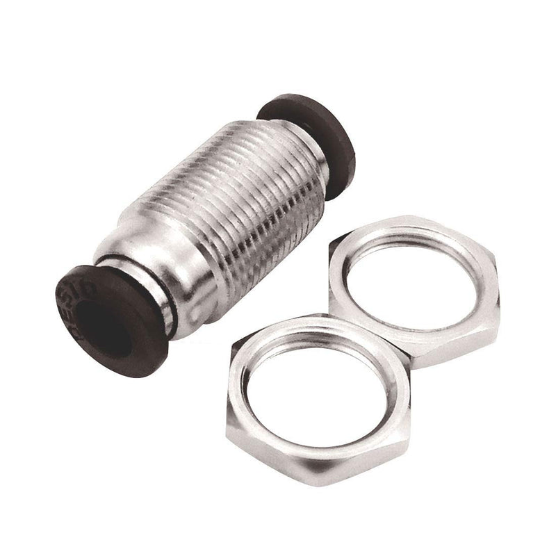 [Australia - AusPower] - Beduan Pneumatic Plastic Bulkhead Union Fitting 6mm Tube OD x 6mm Tube OD Push to Connect Air Fitting (Pack of 5) 6mm Tube OD (5 PCS) 