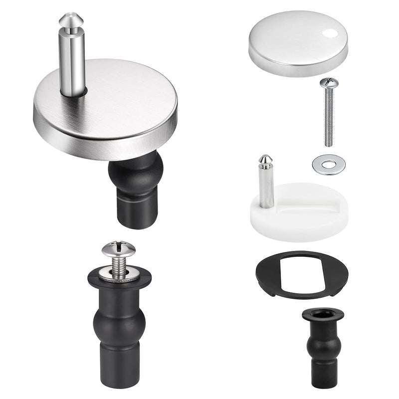 [Australia - AusPower] - Supkiir 4Pcs Toilet Seat Bolts and Screws, Quick Release Top Hinge Fixings, Expanding Rubber Top Nuts Screws, Easy to Install Universal Toilet Seat Replacement Parts Kit for Home Bathroom 