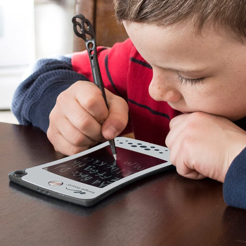 [Australia - AusPower] - Boogie Board Jot Pocket Writing Tablet - Includes Small 4.5 in LCD Writing Tablet, Instant Erase, Stylus Pen and Built-in Kickstand, Lunar Gray 