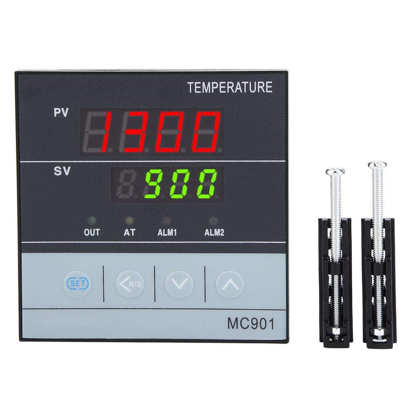 [Australia - AusPower] - PID Temperature Controller, MC901 K Type PT100 Accurate Temperature Control F or C Digital Thermostat Universal Input Relay SSR Output 