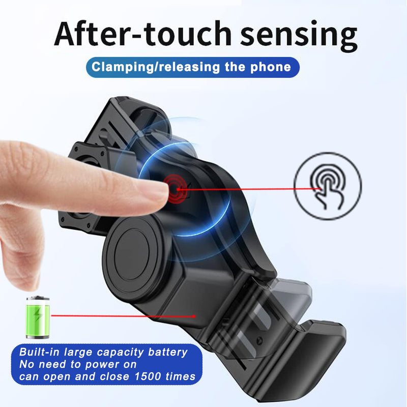 [Australia - AusPower] - [Upgraded Version] Wireless Car Charger Mount,15W Qi Fast Charging Auto-Clamping Car Phone Holder, Air Vent Windshield Dashboard Car Phone Mount for iPhone 13/12/11/X/8,Samsung S20/S10/Note20/Note10 black 