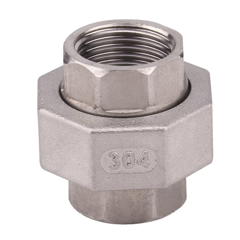 [Australia - AusPower] - DERPIPE Cast Pipe Fittings Union - 1/2" NPT Female Fitting Stainless Steel 304, Class 150 1/2"NPT 