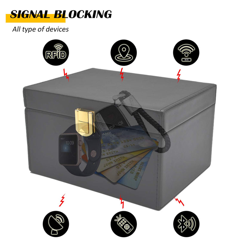 [Australia - AusPower] - briidea Faraday Key Fob Protector Box, RFID Signal Blocking Box, Faraday Box Signal Blocking Shielding Box for Car Key Small 