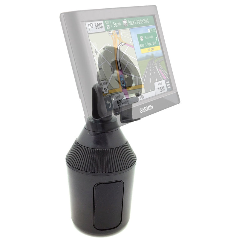 [Australia - AusPower] - AccessoryBasics Low Profile Drinks Cup Holder Mount for Garmin Nuvi Drive DriveSmart 42 52 52LM 54 54LM 55 55LM 55LMT 56 57 57LM 58 58LM 60 61 2577LT 2597LM 2597LMT 2558LMTHD 2598LMTHD GPS 