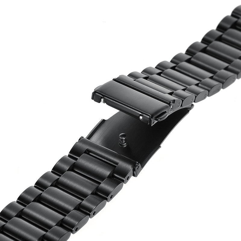 [Australia - AusPower] - Aresh Compatible with Amazfit Bip Band, 20mm Galaxy Active2 40mm 44mm Stainless Steel Band for Amazfit Bip Galaxy Active 2 40mm 44mm Smartwatch(Black) Black 