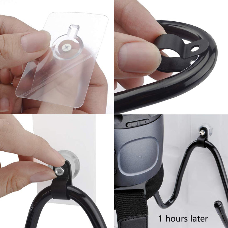 [Australia - AusPower] - Geekria Universal VR Headset Lens Cover & VR Wall Holder, VR Storage Rack Compatible with VR Headset Helmet and Touch Controllers, HTC Vive Accessories & VR Wall Bracket Fits 99% VR Headset. 