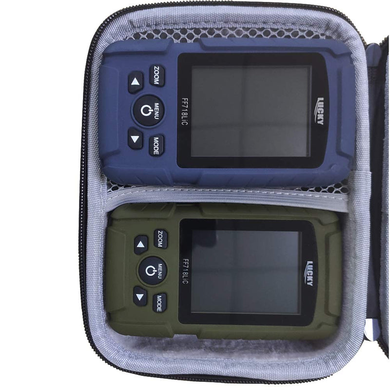 [Australia - AusPower] - LUCKYLAKER Hard EVA Case for Lucky/LUCKYLAKER Portable Sonar Fish Finder Kayak Fish Finder Sonar Sensor Fish Finder Boat Depth Finder for Fishing 
