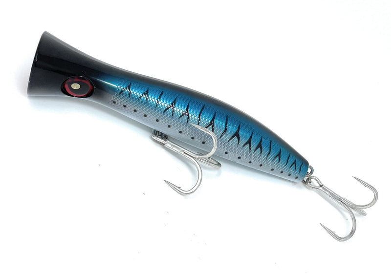 [Australia - AusPower] - Capt Jay Fishing Saltwater Popper Lures topwater Floating Fishing Lures Surf Fishing Floating Lure, Poppers, Fishing Lures, Surf Fishing Lures Blue mackerel 200.0 Millimeters 