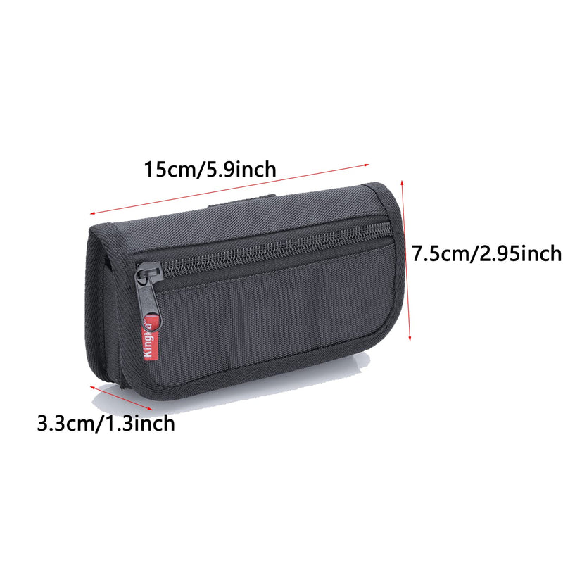 [Australia - AusPower] - Small Camera Battery Bag/Pouch/Holder/Case Camera Battery Waist Bag Suitable for AA Battery and LP-E6/ LP-E17/ FZ100/ FW50/ F550 and More, SD Card Holder Memory Card Case 