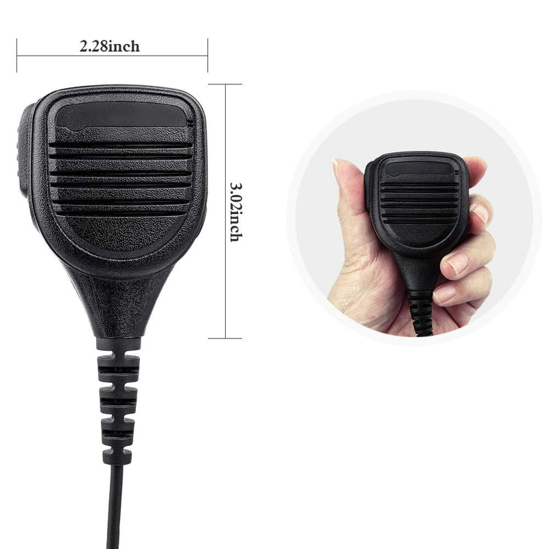 [Australia - AusPower] - R SPIDER WIRELESS Remote Speaker Microphone with 3.5mm Audio Jack, 2 Pin Shoulder Microphone 