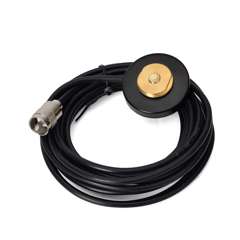 [Australia - AusPower] - UAYESOK Mini NMO Mount Magnetic Base W/5M Low Loss Coax Cable for NMO Mobile Antennas 