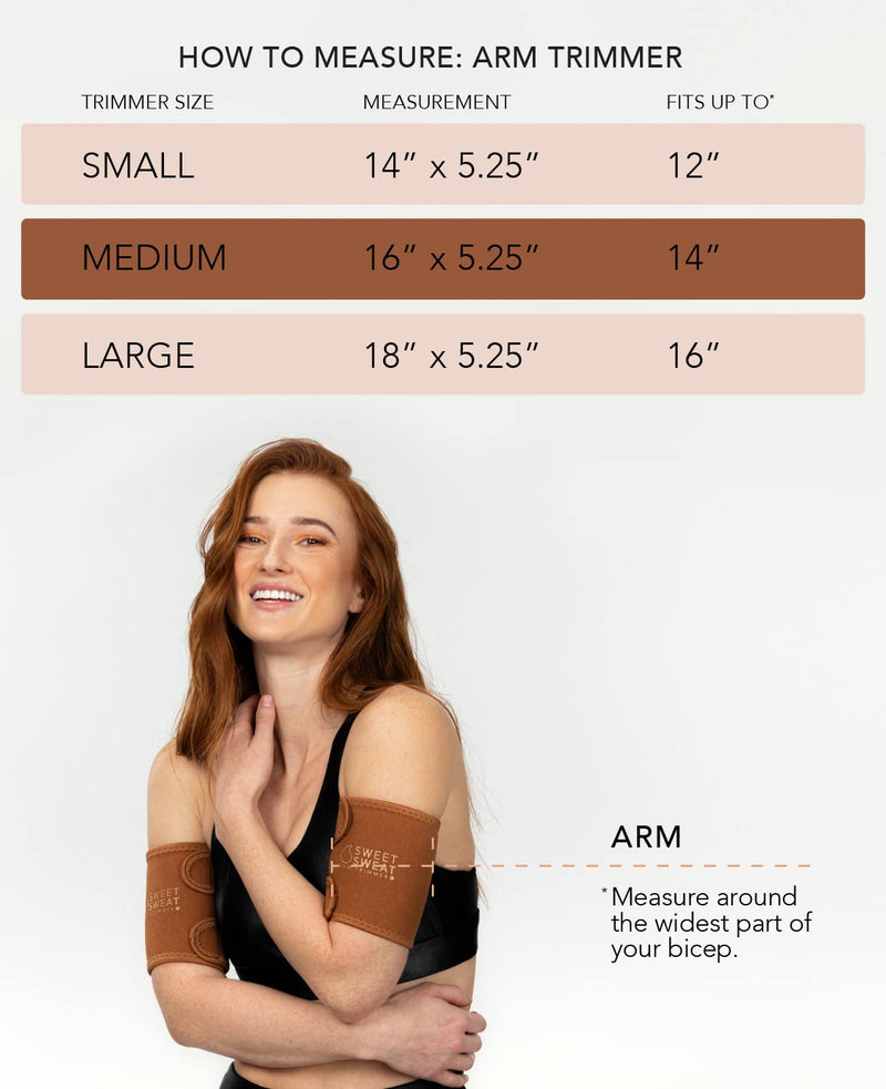 [Australia - AusPower] - Sports Research Sweet Sweat Arm Trimmers for Men & Women | Premium Quality Arm Wraps for Maximizing Heat & Sweat During Exercise| Includes Mesh Carry-Bag Clay Small 