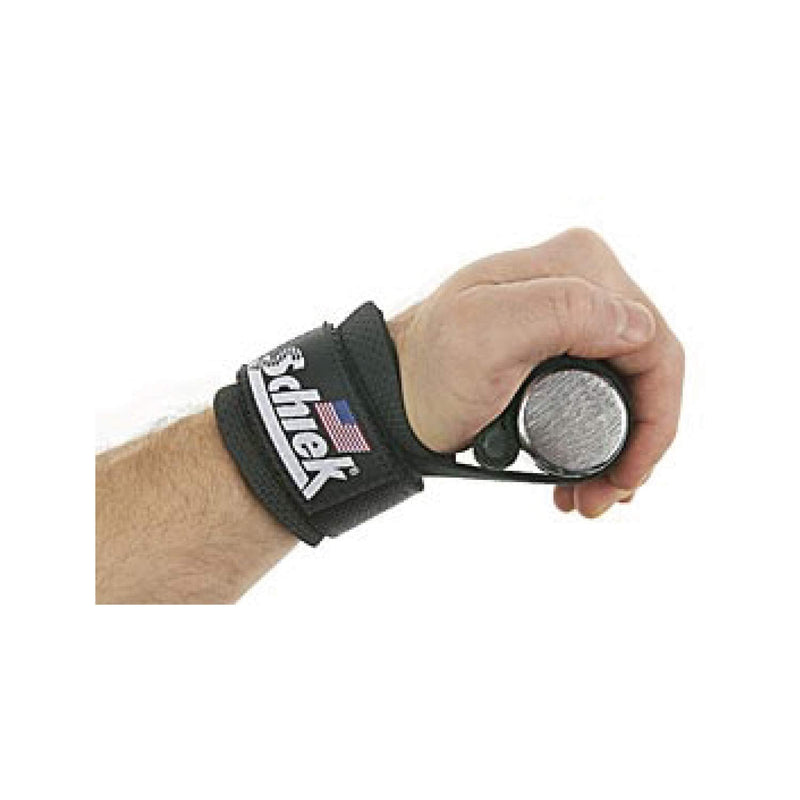 [Australia - AusPower] - Schiek Sports Model 1000-DLS Deluxe Dowel Lifting Straps Black 