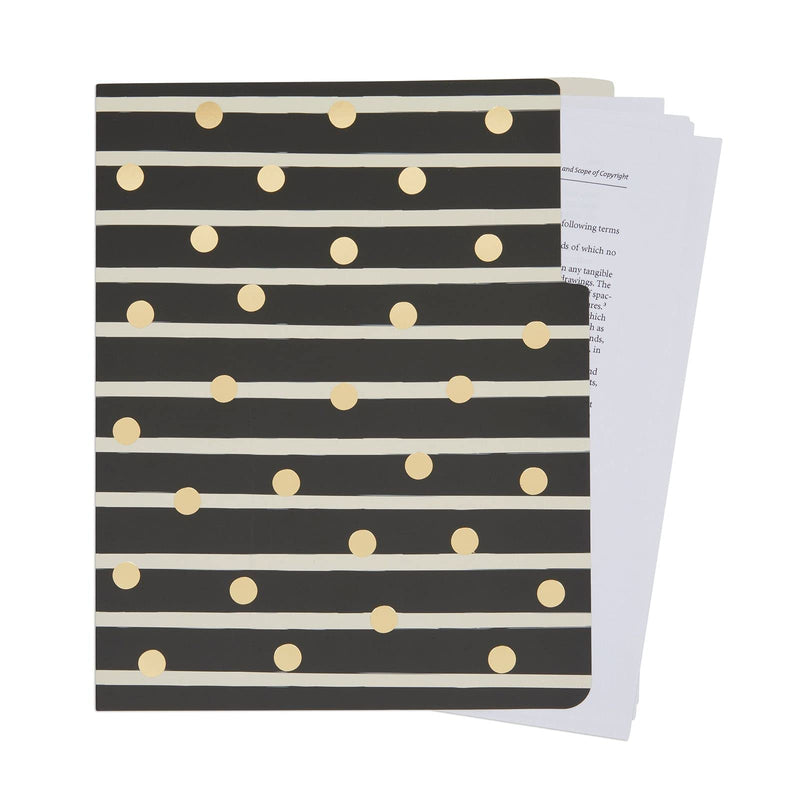 [Australia - AusPower] - Geometric File Folders with 1/3 Cut Tabs, Gold Office Supplies (11.5 x 9.5 in, 12 Pack) 