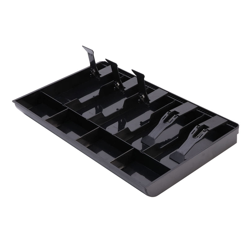 [Australia - AusPower] - LKEREJOL Cash Drawer, 5 Grids Store Cash Money Coin Register Replacement Tray Cash Register Storage Tray Box Sort Store Under Counter for Small Businesses(1) 1 