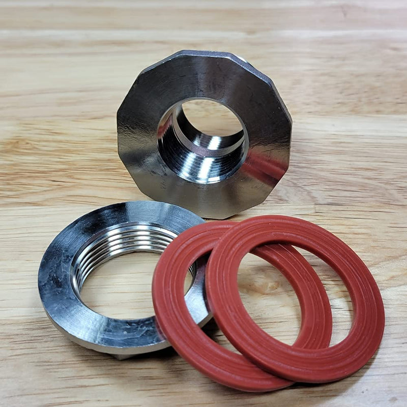 [Australia - AusPower] - MiniBrew 3/4” NPT EZ Seal Weldless Bulkhead with Buna-N Gaskets for Homebrewing ( 1 Pack) MB-3/4-EZSEAL-BUNA 