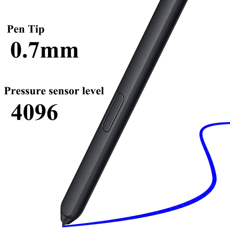 [Australia - AusPower] - for Galaxy S21 Ultra Pen Replacement for Samsung Galaxy S21 Ultra with S Pen Holder , Galaxy S21 Ultra Touch Stylus S Pen +Tips/Nibs Tweezer(Phantom Black) 