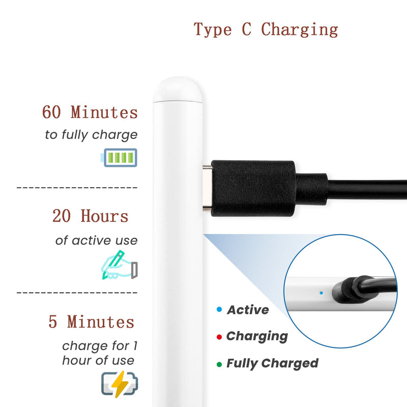 [Australia - AusPower] - Electronic Stylus Pen for Galaxy Z Flip 3 Z Fold 3,New Plastic Point Tip with Precise and Accurate Drawing Pens Compatible with Galaxy Z Flip 3 Z Fold 3 Stylus Pencil,White 