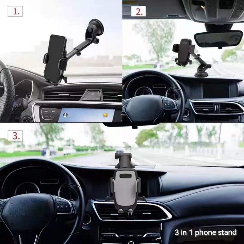 [Australia - AusPower] - Torowenker Universal Cell Phone Holder for car Compatible with Most Phone Holder for car on The Market.Dashboard Windshield Vents Long arm Strong Suction Type Phone car Bracket 
