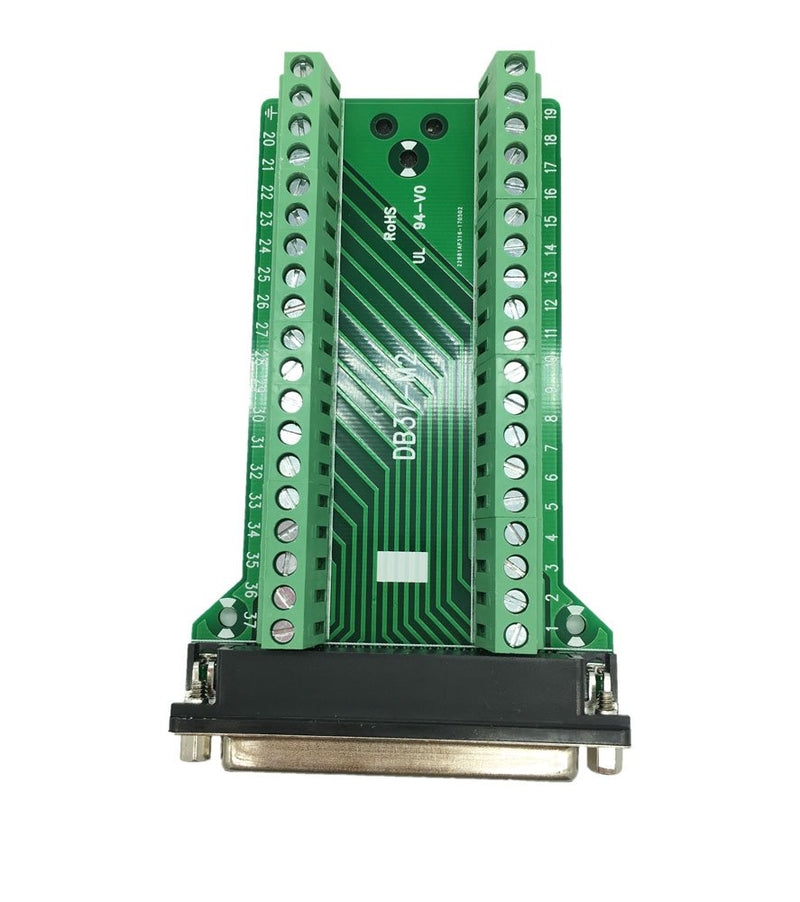 [Australia - AusPower] - Sysly DB37 D-SUB Male Female 37pin Terminal Breakout PCB Board Screw Adapter (Female) 