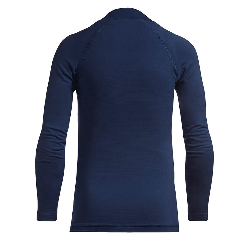[Australia - AusPower] - BALEAF Youth Boys' & Girls' Compression Thermal Shirt Fleece Baselayer Long Sleeve Mock Top Navy Size XL 