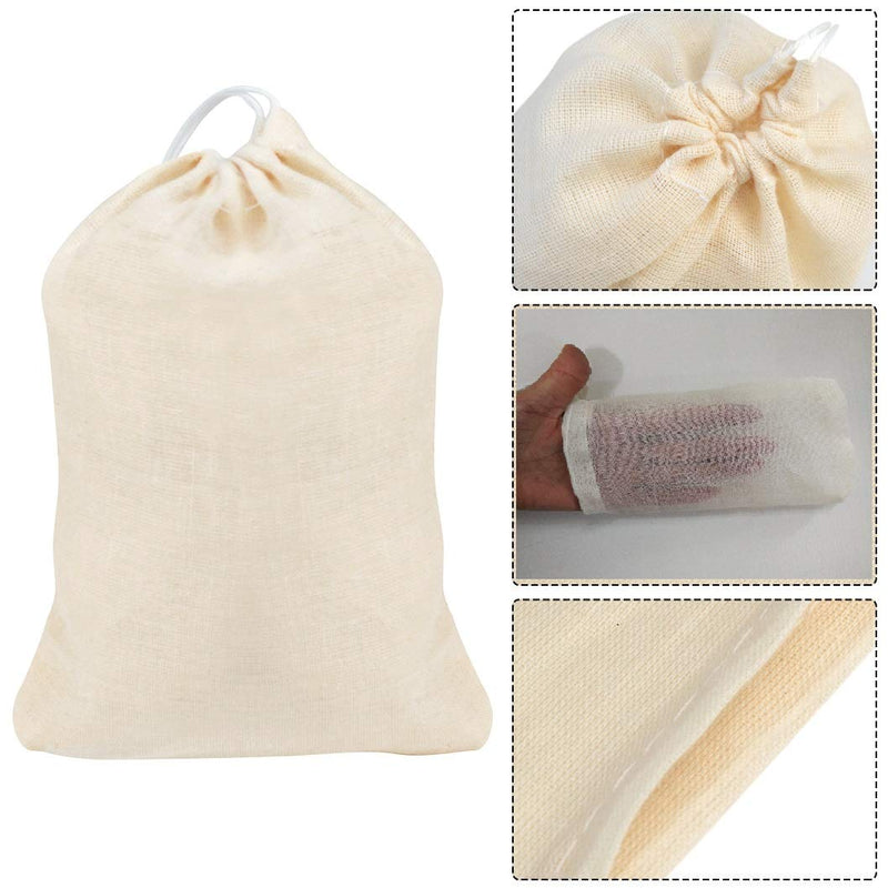 [Australia - AusPower] - 100Pcs Cotton Drawstring Bags, Reusable Muslin Bag Natural Cotton Bags with Drawstring Produce Bags Bulk Gift Bag Jewelry Pouch for Party Wedding Home Storage, Natural Color (4 x 6 Inches) 4x6 Inch (Pack of 100) 