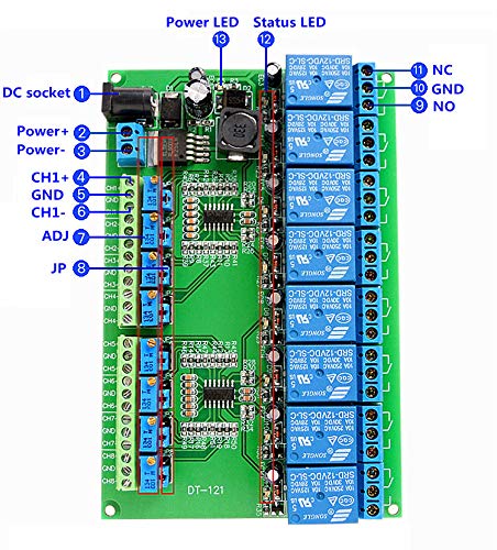 [Australia - AusPower] - KNACRO 8-Channel 5V Voltage Comparator Module LM393 Voltage Comparator IC for Automotive Circuit Modification Industrial Equipment Circuit Application Testing (DC 5V, 8-Channel) DC 5V 