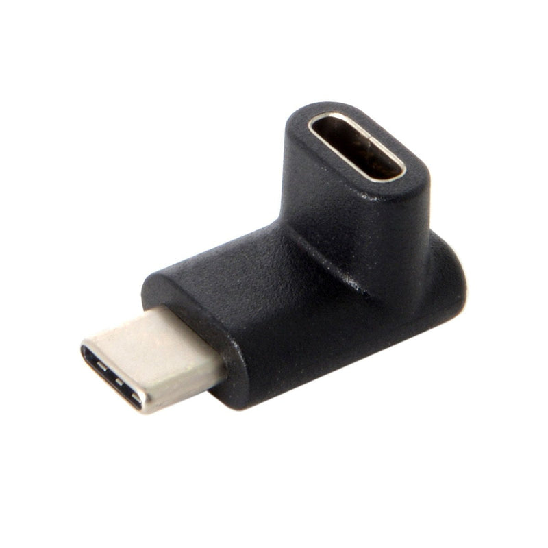 [Australia - AusPower] - Cablecc 90 Degree Up or Down Angled Reversible USB 3.1 Type-C Male to Female Extension Adapter for Laptop & Phone 