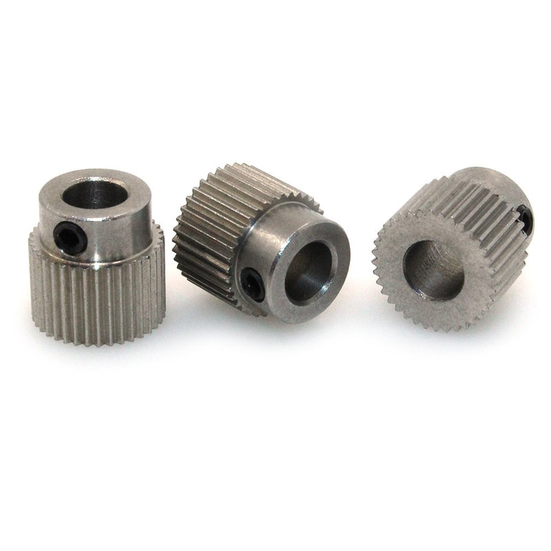 [Australia - AusPower] - BIQU Extruder Pulley 36Teeth Bore 5mm Stainless Steel Drive Gear for 1.75mm & 3mm 3D Printer Filament (Pack of 5pcs) 