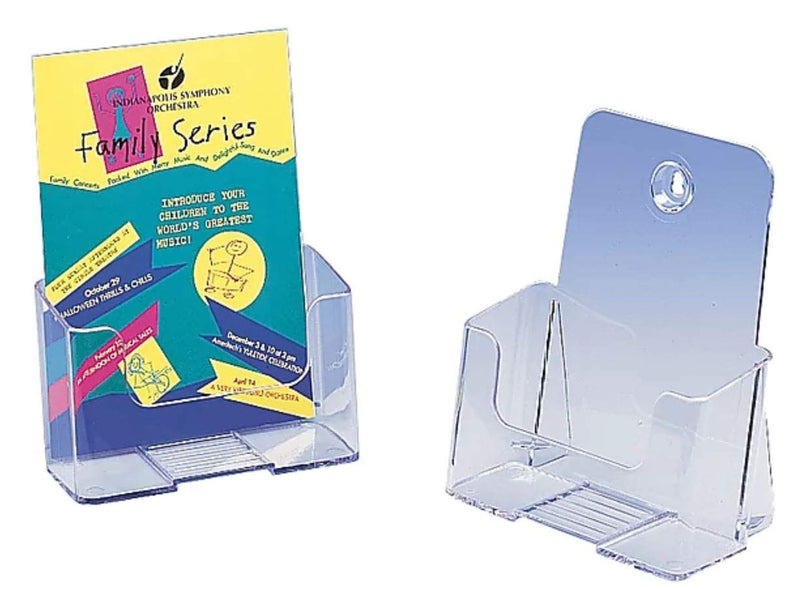 [Australia - AusPower] - 1InTheOffice Brochure Holder 6x9, Wall Mount Or Free-Standing, Acrylic Literature Holder,6 Inch Wide 2 Pack 