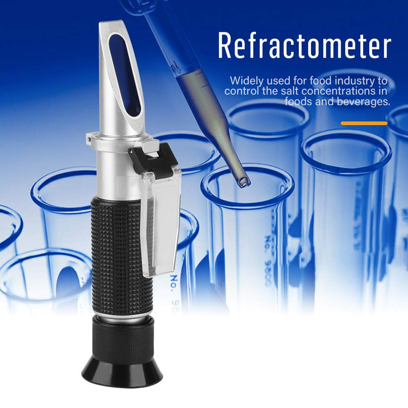 [Australia - AusPower] - Professional Salinity Refractometer 0-28% Scale Range Automatic Temperature Compensation Food Salinity Tester Meter Minimum Scale 0.2% 