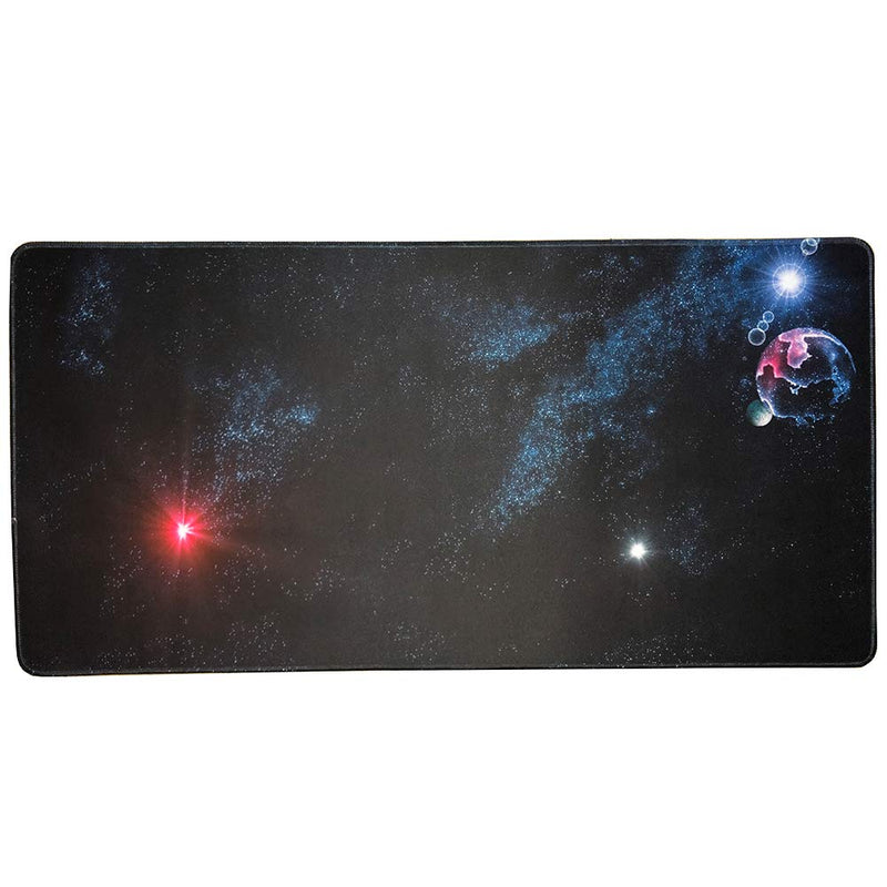 [Australia - AusPower] - Large Extended Gaming Mouse,Desk Mouse Mat,Keyboard Pad ,Mat for Computer Desk,Designed for Computers/Gaming Surface/Office (Black) black 