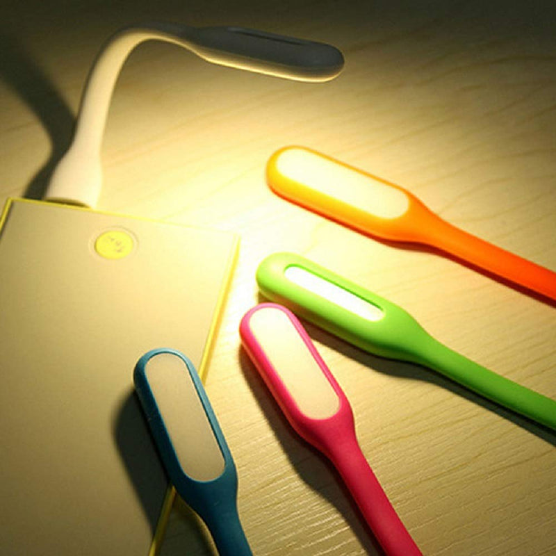 [Australia - AusPower] - GOSONO 5PCS Foldable random color Super Bright USB Led Light Mini Portable Flexible Book Light Reading Light for Mobile Power Computer Laptop 