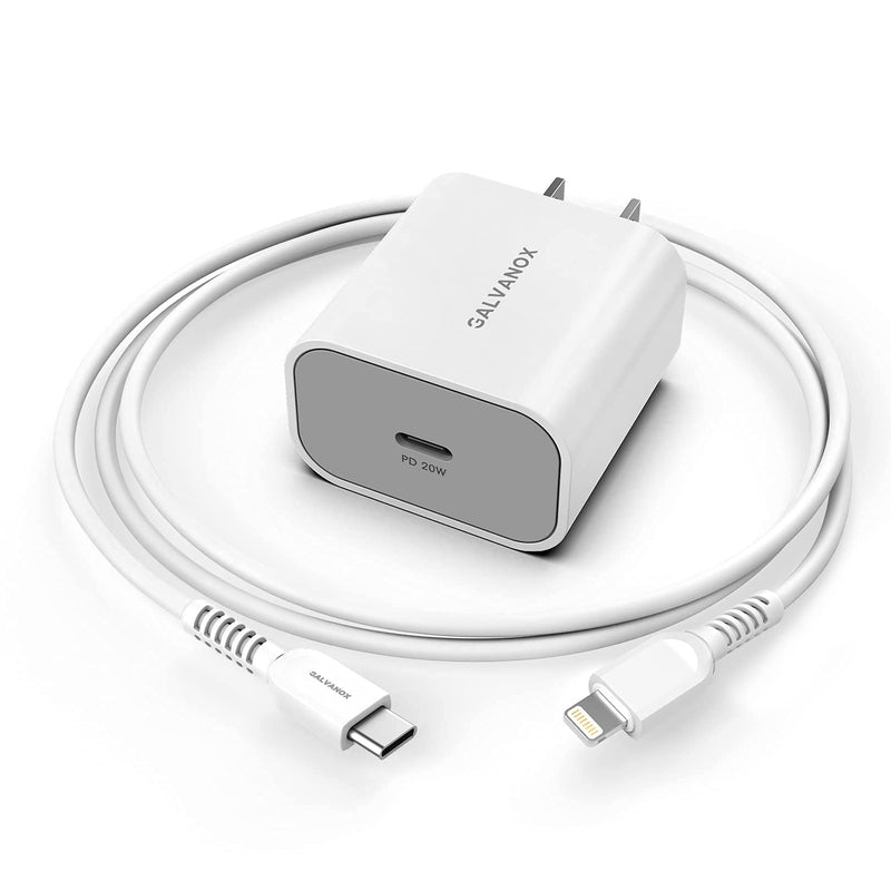 [Australia - AusPower] - Galvanox iPhone 13 / Pro Max Wall Charger, Fast Charging USB C to Lightning Cable (Apple MFi Certified) 