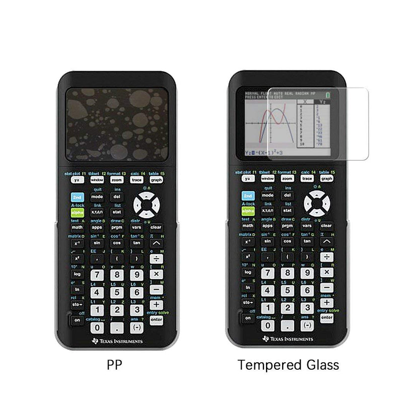 [Australia - AusPower] - [2 Pack] Tempered Glass Screen Protector, for Texas Instruments TI-84 Plus Ce Graphing Calculator [9H Hardness] 0.33 mm Thick, Impact and Scratch Protection 