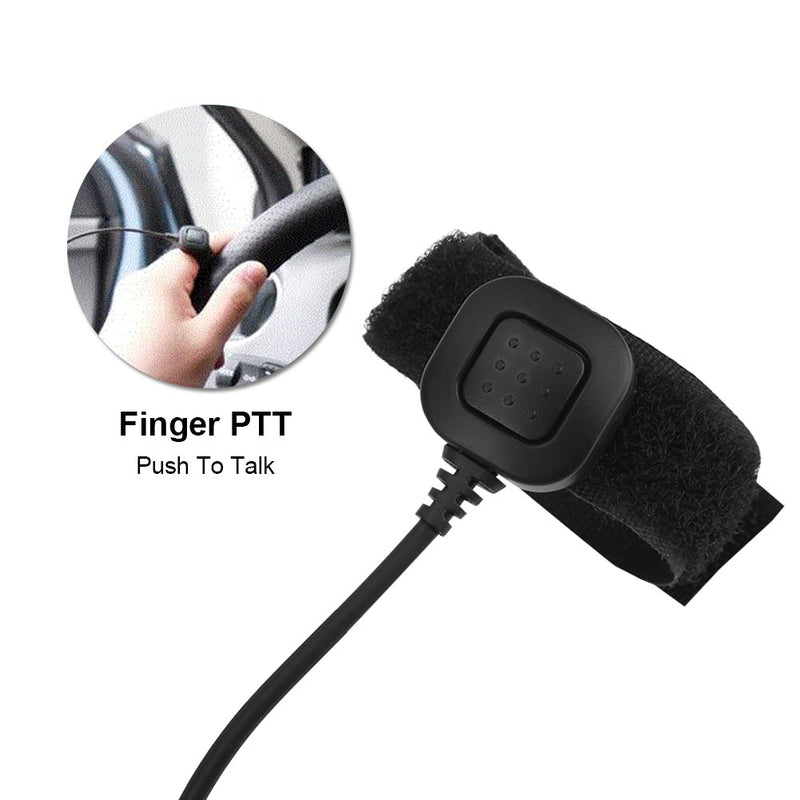 [Australia - AusPower] - Universal Headset,3.5mm PTT Throat Mic Earpiece Anti Radiation Covert Air Acoustic Tube Headset for Mobile Phone for Samsung 