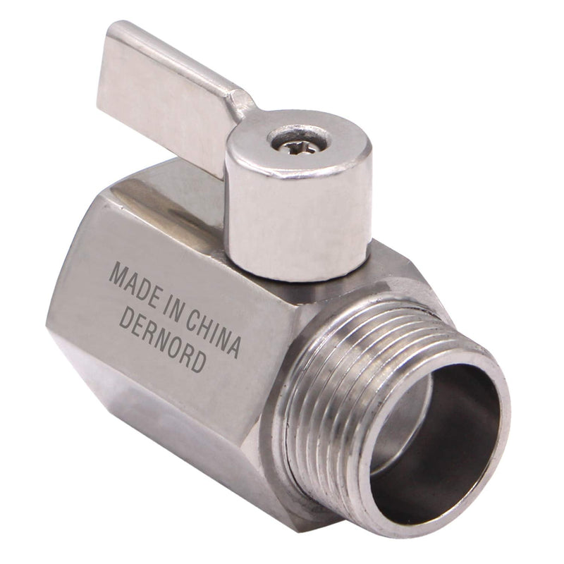 [Australia - AusPower] - DERNORD NPT Ball Valve 3/4" NPT Famale x Male Thread with Stainless Steel 304 Handle(Pack of 2) 3/4 Inch Pack of 2 