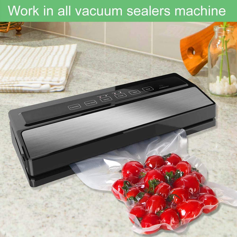 [Australia - AusPower] - O2frepak 100 Pint 6" x 10" Vacuum Sealer Bags with BPA Free and Puncture Prevention,Vacuum Seal Freezer Bags,Great for Sous Vide Vaccume Sealer PreCut Bags 6" x 10" Pint Size(100count) 