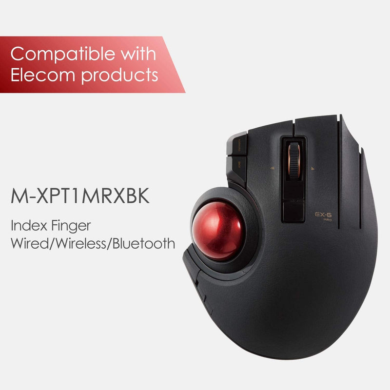 [Australia - AusPower] - ELECOM Trackball Replacement for 34mm/1.34", Trackball mouse, EX-G, DEFT, bitra, HUGE, Relacon, Red ball (M-B1RD) 