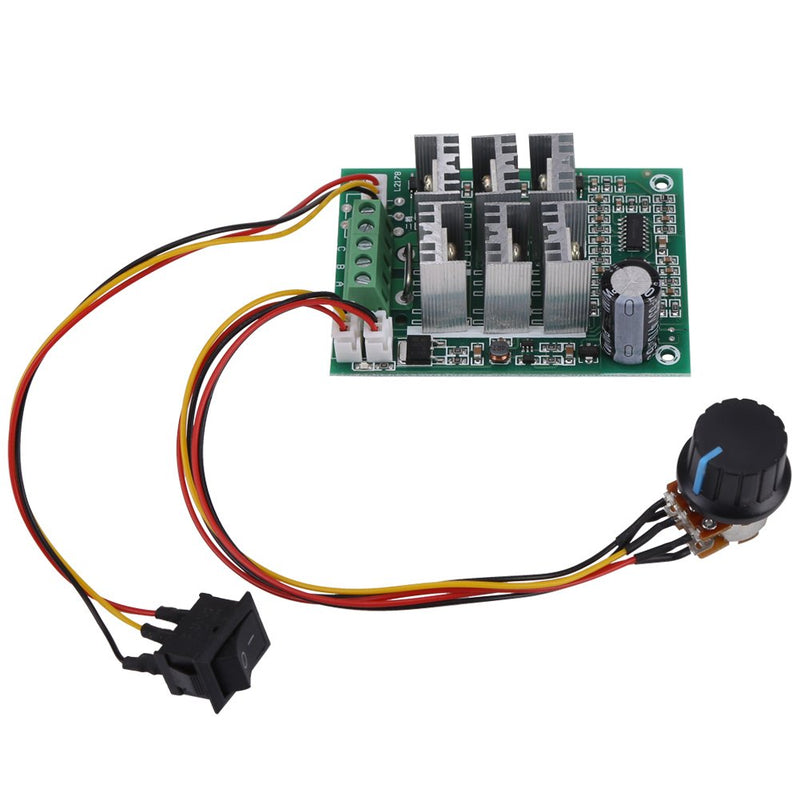 [Australia - AusPower] - DC 5V-36V Brushless Motor Speed Controller Board 15A 3-Phase CW CCW Reversible Switch Regulator Module 