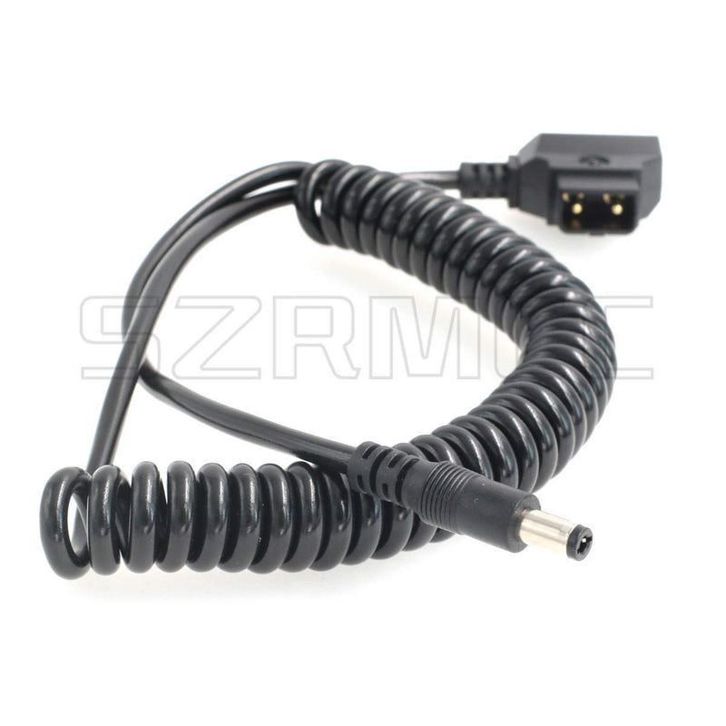 [Australia - AusPower] - SZRMCC Anton-Bauer D Tap to DC 5.5X 2.5mm Coiled Power Supply Cable for DSLR Rig BlackMagic Cameras SmallHD DP6-SDI DP6-SLR Monitor (Straight DC2.5) Straight DC2.5 