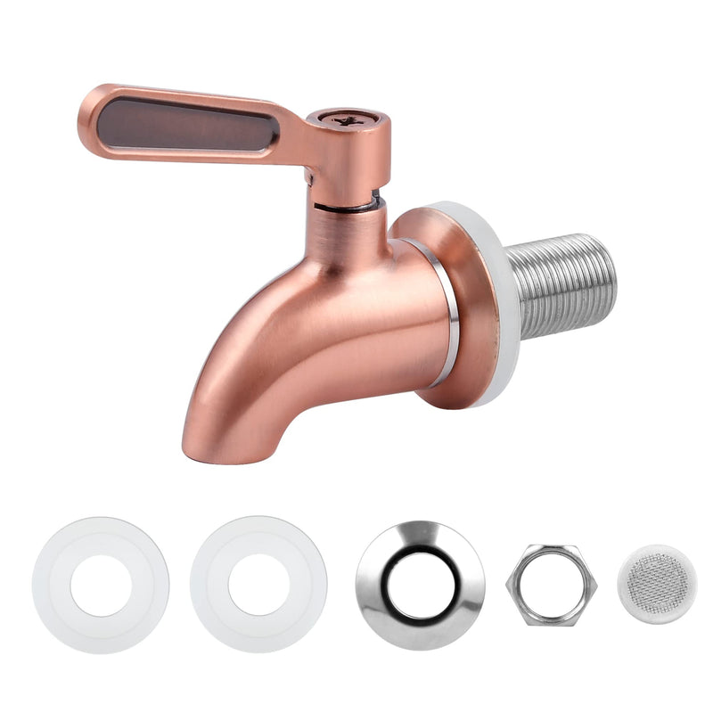 [Australia - AusPower] - TAEFAR 2 pcs Replacement Spigot, Stainless Steel Replacement Spigot for Drink Dispenser, Water Dispenser Faucet, Broze 