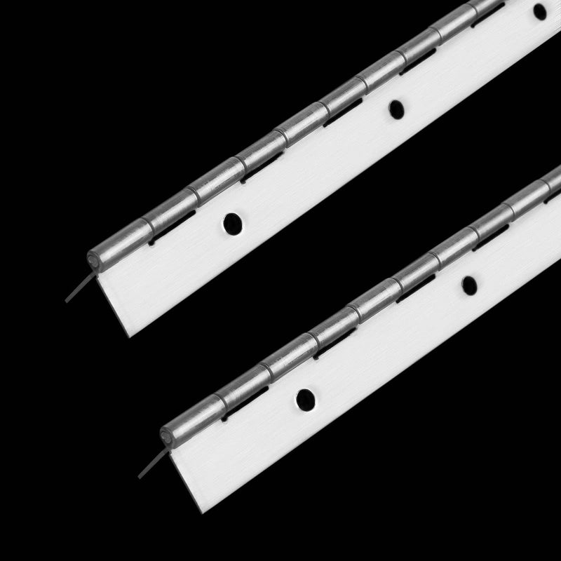 [Australia - AusPower] - 4Pack 12 Inch Stainless Steel Continuous Hinges, Piano Hinge with Holes, Home Furniture Hardware Continuous Piano Hinges for Piano, Cabinet 