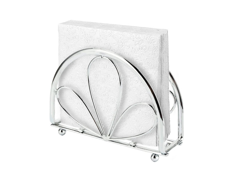 [Australia - AusPower] - LEVIMETREE Silver Napkin Holder - Stainless Steel Napkin Holders for Tables Modern Serviette Holder Tissue Dispenser Perfect for Outdoor Events - Dining Table Napkin Holder, Lazy Susans Napkin Holder 