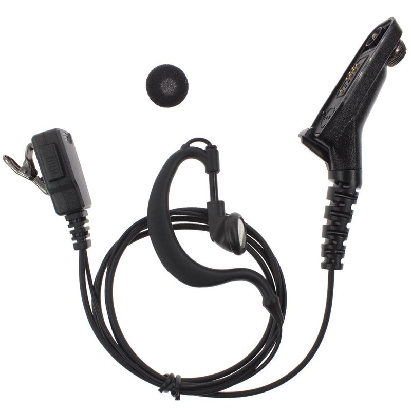 [Australia - AusPower] - TENQ G Shape Earpiece Earbud Audio Mic Surveillance Kit for Motorola XPR6550 XPR6580 XPR6500 XIRP8260 DP3400 Apx7000 Apx6000 
