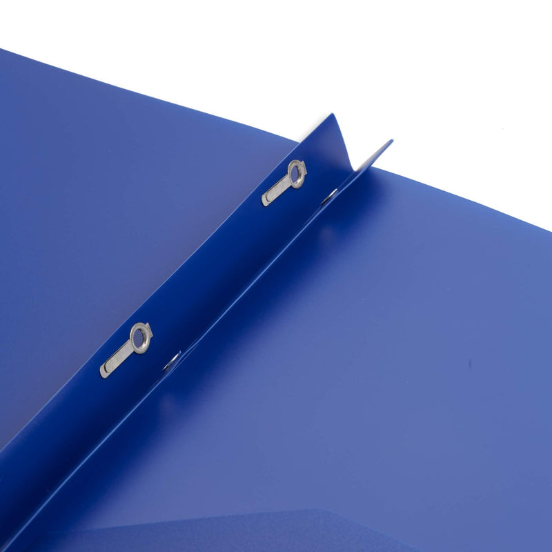 [Australia - AusPower] - 6 Pack Multicolor Plastic Two Pocket Folders with Prongs, Plastic Folders with 2 Pockets and 3 prongs, 2 Pocket Plastic Folders for School, Home, and Work, 6 Pack Plastic Folders Original Version 