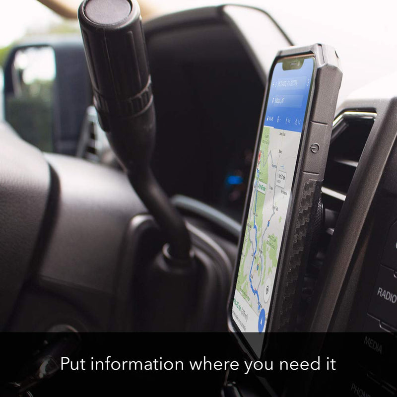 [Australia - AusPower] - Rokform - Magnetic Air Vent Mount, Super Grip Car Truck & Van Vent Clip, Aluminum Cell Phone Holder, Removable Vent Magnet Mount, Specially Designed for Rokform Cases (Black) Black One Size 