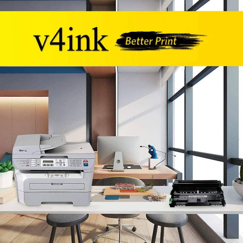 [Australia - AusPower] - V4INK Compatible Drum Replacement for DR360 DR-360 Drum Unit for Brother DCP-7040 DCP-7030 HL-2140 HL-2170W HL-2150N MFC-7340 MFC-7345N MFC-7440N MFC-7840W Printer, Black 1 Pack, 12000 Pages 
