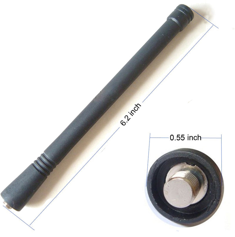 [Australia - AusPower] - bestkong 2 X VHF Heliflex Antenna for Motorola GP88 GP300 GP320 GP330 GP340 GP360 GP1280 HT50 HT600 HT750 HT1250 Portable Radio 6" 