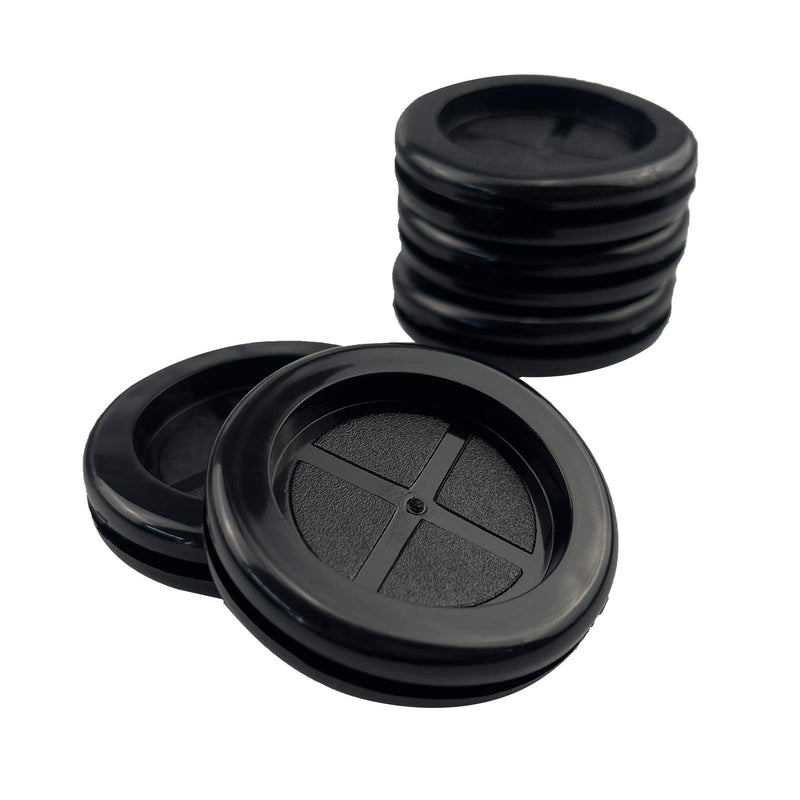 [Australia - AusPower] - BUSY-CORNER 55 Pieces Rubber Grommet Assortment + Tools, Double Sided Round Synthetic Rubber Plug, 6 Sizes, Drill Hole 5/8" 13/16" 7/8" 1" 1-3/16" 1-3/8" 